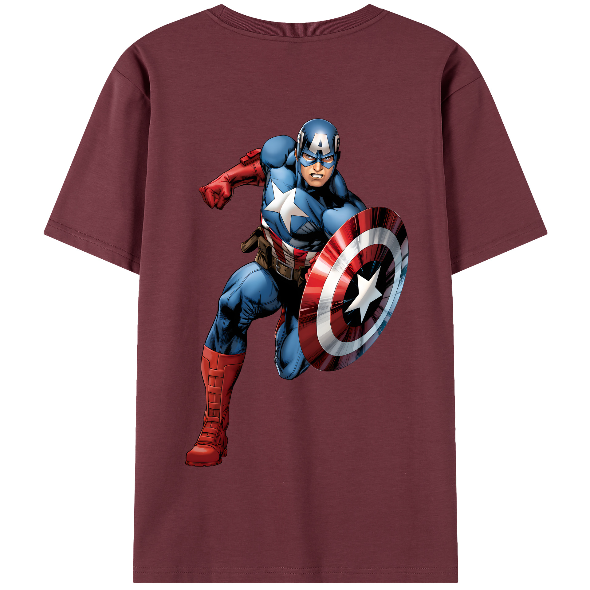 （画像用） アベンジャーズ The Avengers 綿100％半袖Tシャツ（背面プリント）